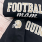 Personalized Glitter Football Embroidered Sweatshirt