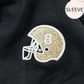 Personalized Glitter Football Embroidered Sweatshirt