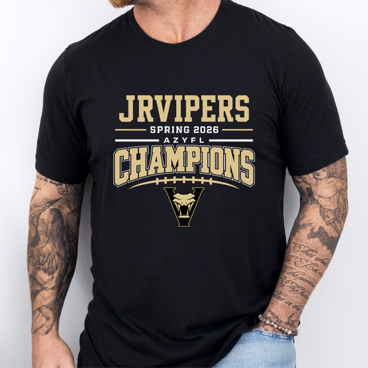 JrVipers Spring 2026 Champions UNISEX Tee - 13U