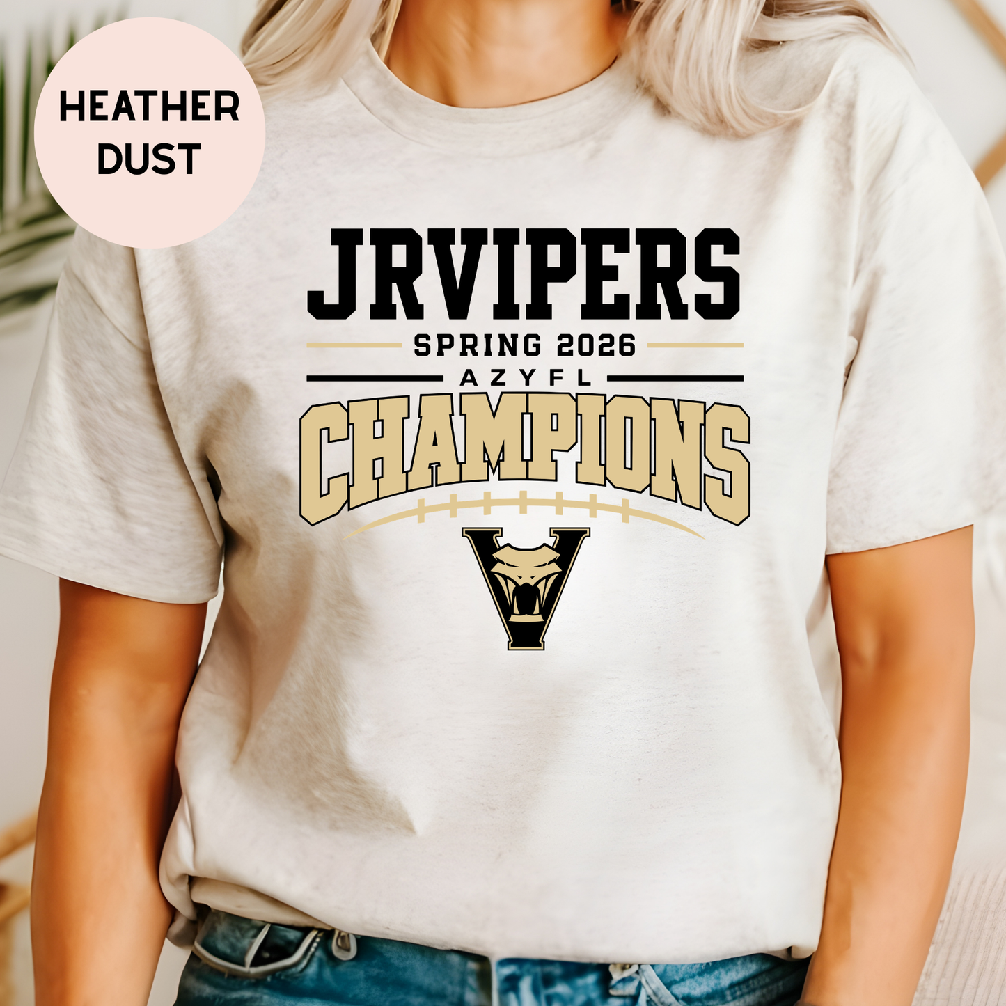 JrVipers Spring 2026 Champions UNISEX Tee - 13U