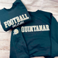 Personalized Glitter Football Embroidered Sweatshirt