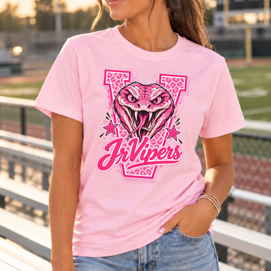 JrViper Pink Snake Graphic Tee