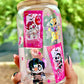 Barbie Lilo and Stich Horror Libbey Can Glass
