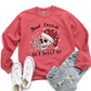 Dead Inside but Jolly AF Christmas Skeleton Crewneck Sweater