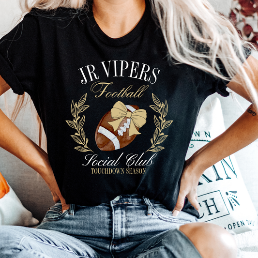 JR Vipers Football Social Club Tee – Touchdown Season