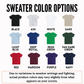 Personalized Glitter Football Embroidered Sweatshirt