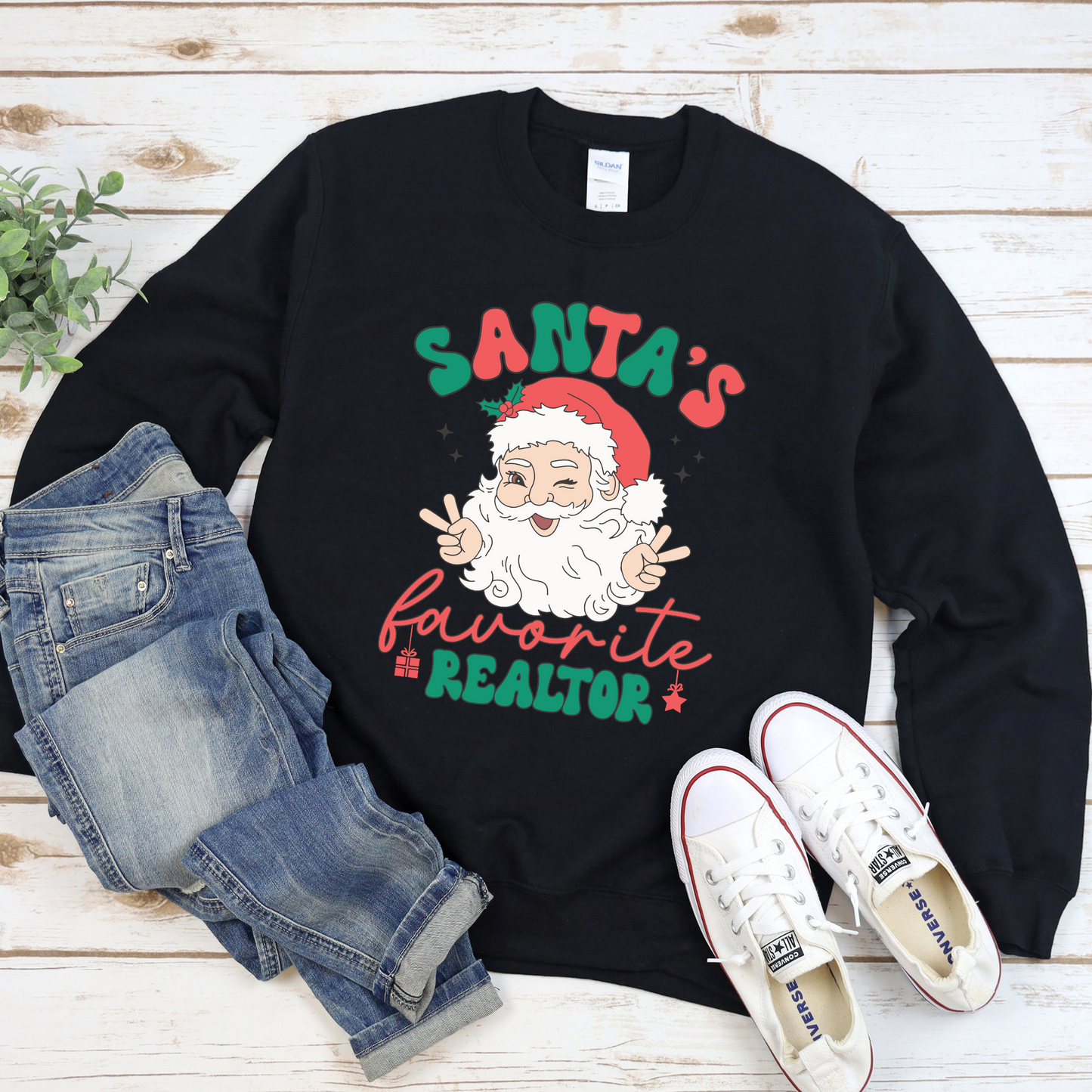 Santas Favorite Realtor Crewneck Sweater