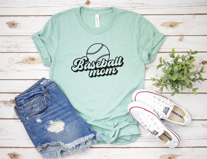 Retro Baseball Mom T-Shirt