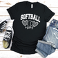 Cheetah Softball Mom T-Shirt