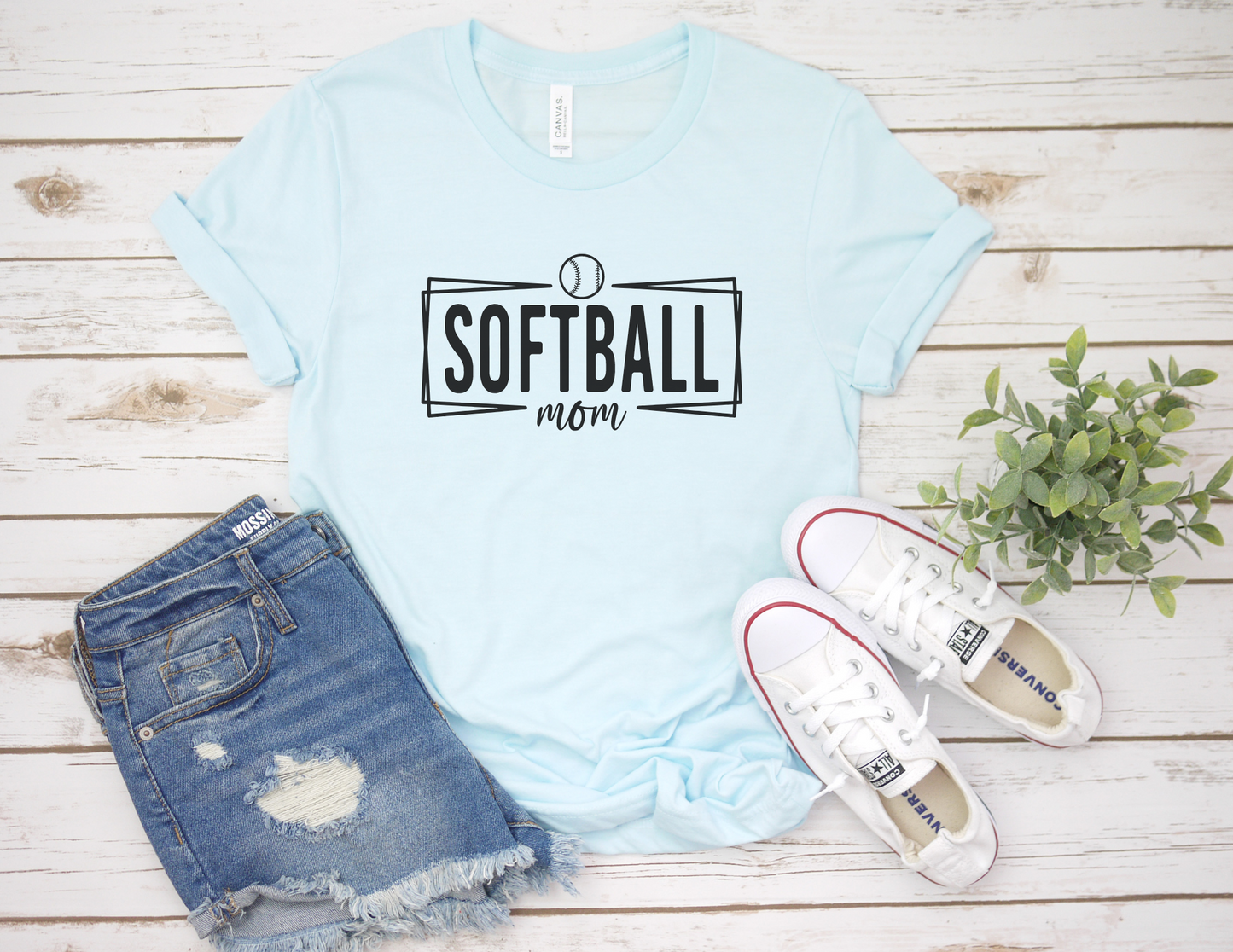 Modern Softball Mom T-Shirt