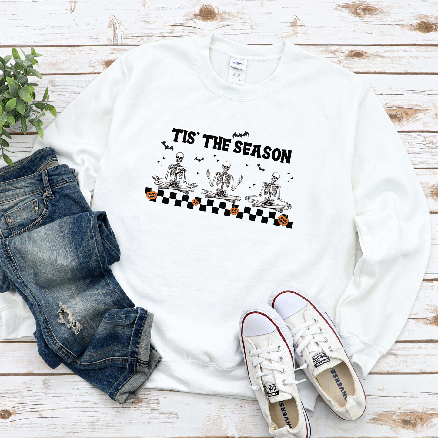 Tis The Season Skelton Crewneck Sweater