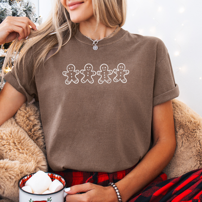 Gingerbread Embroidered Comfort Colors Tee