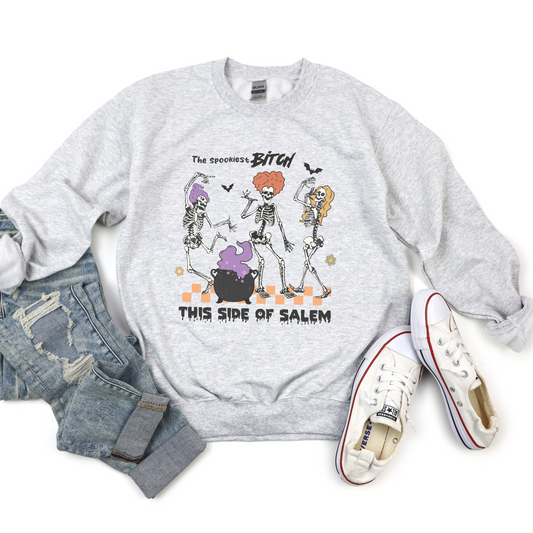 Spookiest Bitch of This Side of Salem Crewneck Sweater