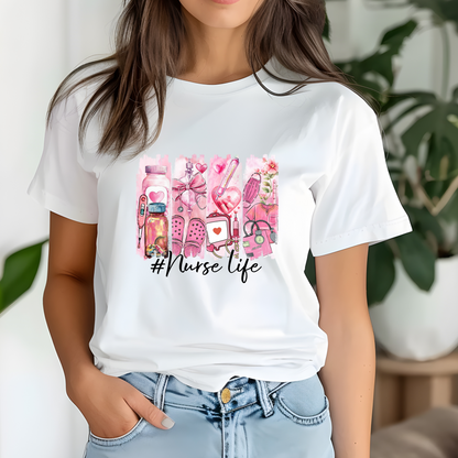 Pink Nurse Life T-Shirt