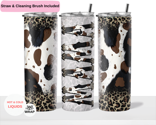 MAMA Cowhide 20 oz Double Layer Vacuum Tumbler