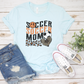 Orange Wave Cheetah Soccer Mom T-Shirt