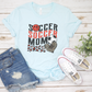 Red Wave Cheetah Soccer Mom T-Shirt