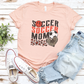 Red Wave Cheetah Soccer Mom T-Shirt