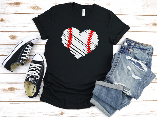 Baseball Heart T-Shirt